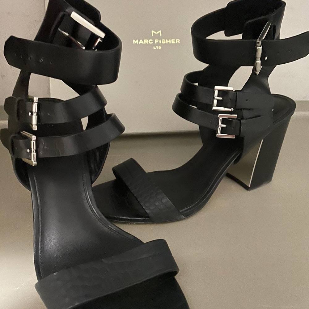 black sandals